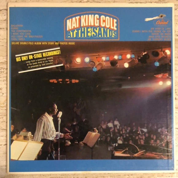 Nat King Cole At The Sands Vinyl Lp '66 - Picture 3 of 9
